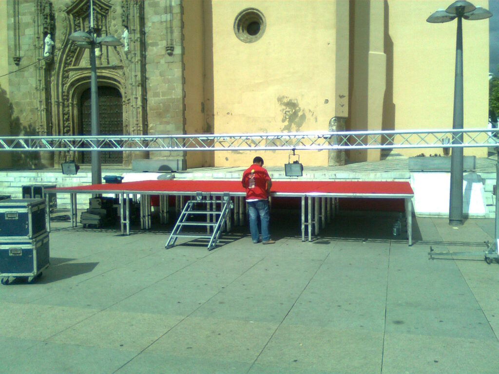 Alquiler de escenarios en Cáceres