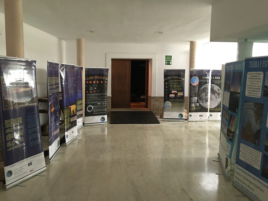 Exposiciones astronómicas en Cáceres