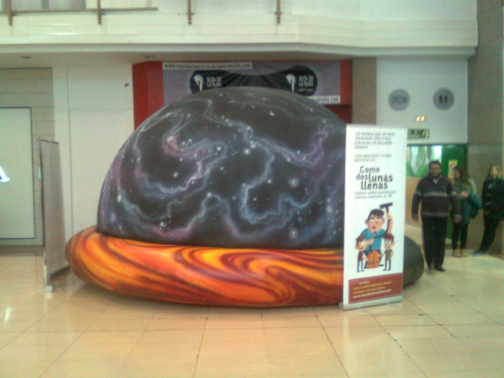 Planetario hinchable en Cáceres