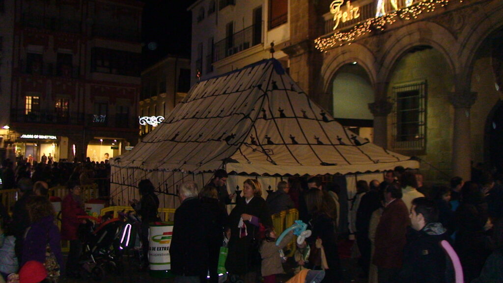 Fiesta con reyes magos en Cáceres